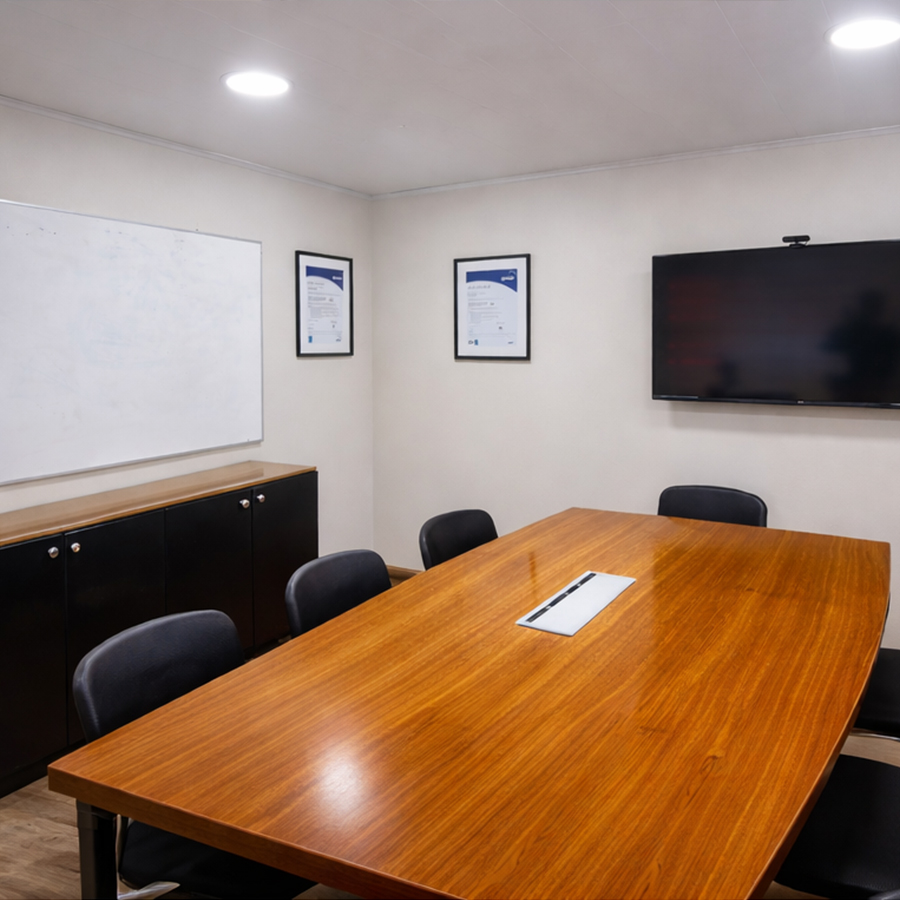 Blancas salas de reuniones